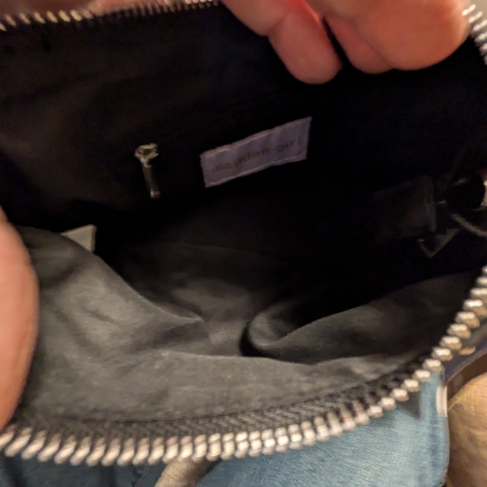 NWT Madden Girl Black Crossbody Bag with Silver Chain Detail - Picture 11 of 11